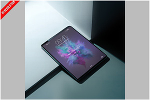 Tablet Mockup Front View Clean, an iPad Mockup by Bruno's Shop