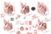 Mermaid Summer Peach Clip Art, an Illustration by Frou Fou Craft (Thumbnail 6 of 6)