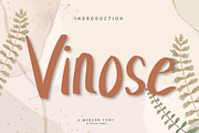 vinose, a Script Font by khalwa.studio (Thumbnail 1 of 4)