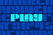 Play Heavy, a Font by DonMarciano (Thumbnail 1 of 5)