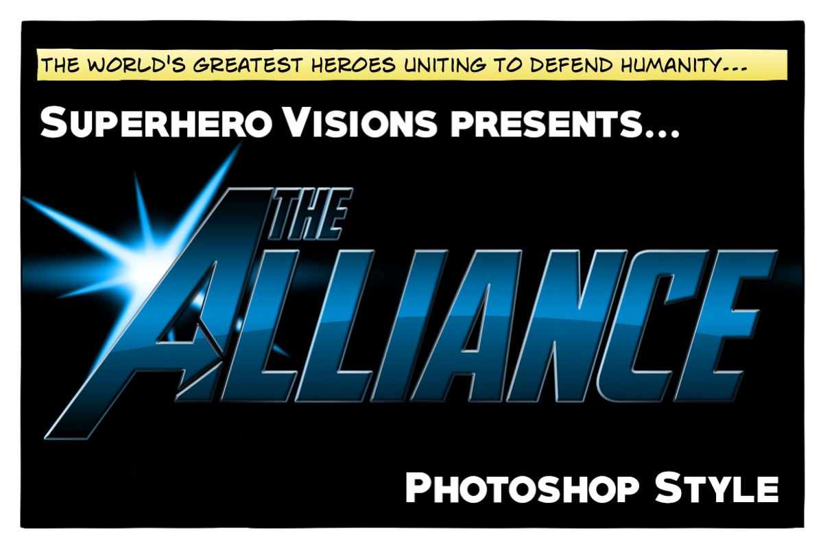 10 Photoshop Styles: Superheroes v1, a Layer Style Add-On by SuperheroVisions (Photo 11 of 15)