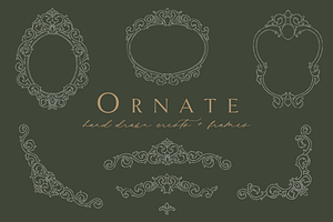 Ornamental Frames for Wedding Logos
