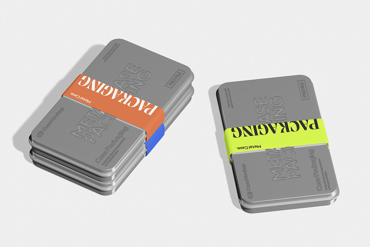 Metal Case Packaging Mockup, a Packaging Mockup by Unerispace (Photo 2 of 5)