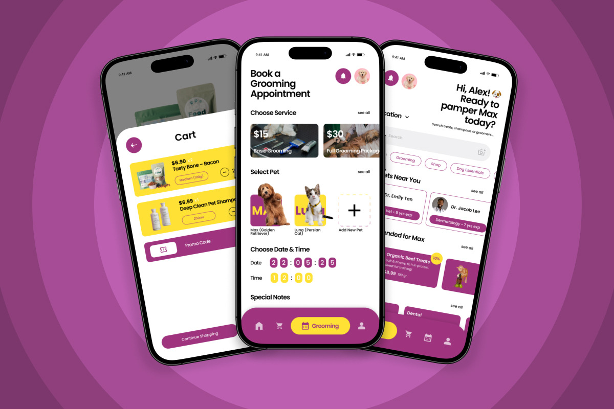 Tailo – Pet Shop Mobile App Design, an App Template by twinstd (Photo 4 of 5)