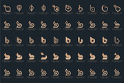 set of letter B logo design vector, a Branding & Logo Template by BARONSTD (Thumbnail 1 of 4)