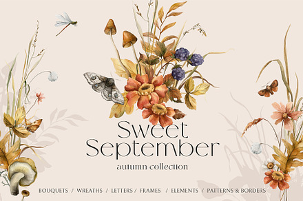 Sweet September - autumn collection, an Illustration by AleksaArt