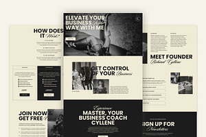 Cyllene Showit Sales Page Template