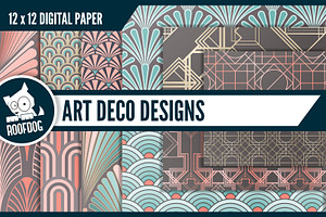 1930s Art Deco Digital Papers