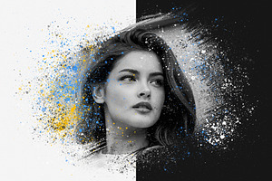 Paint Splashes Photo Effect