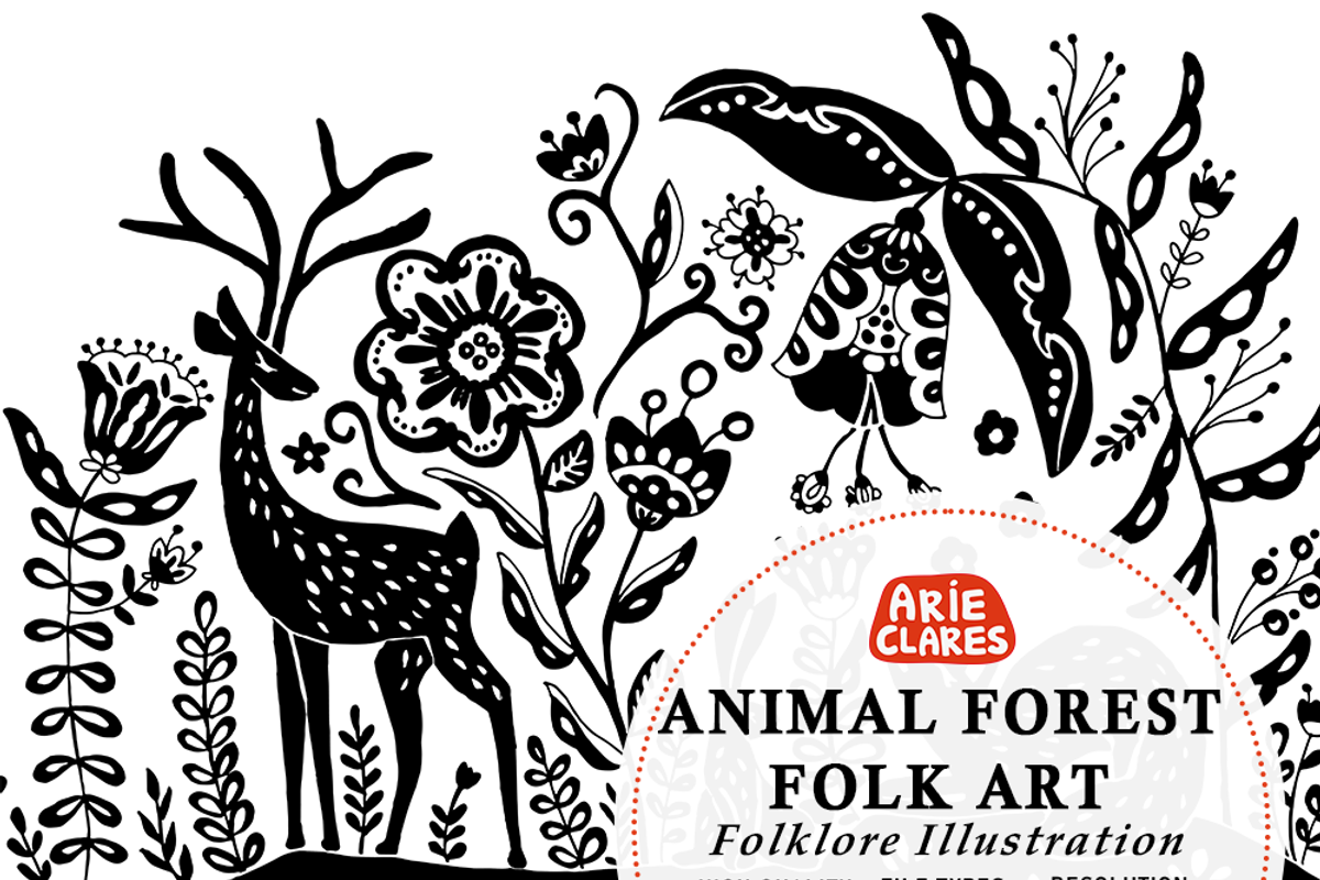 Animal Forest Folk Art, an Animal Illustration by Arie Clares (Photo 7 of 8)