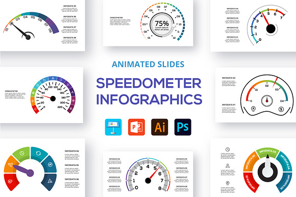 Speedometer Animated Presentation preview 8