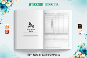 Workout Log Book KDP Interior