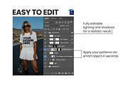 PACK: 8 T-SHIRT MOCKUPS, a Shirt Mockup by ARARA ✸ Creative Design (Thumbnail 3 of 4)