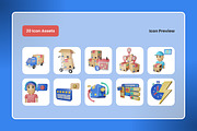 E-Commerce & Retail 3D Icon Set, a Solid Icon by twinstd (Thumbnail 5 of 5)