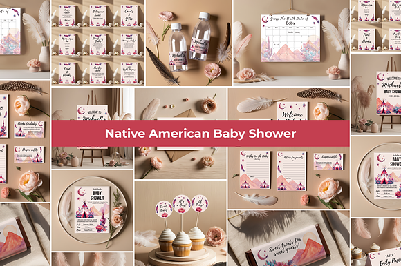 Native American Baby Shower Bundle preview 7