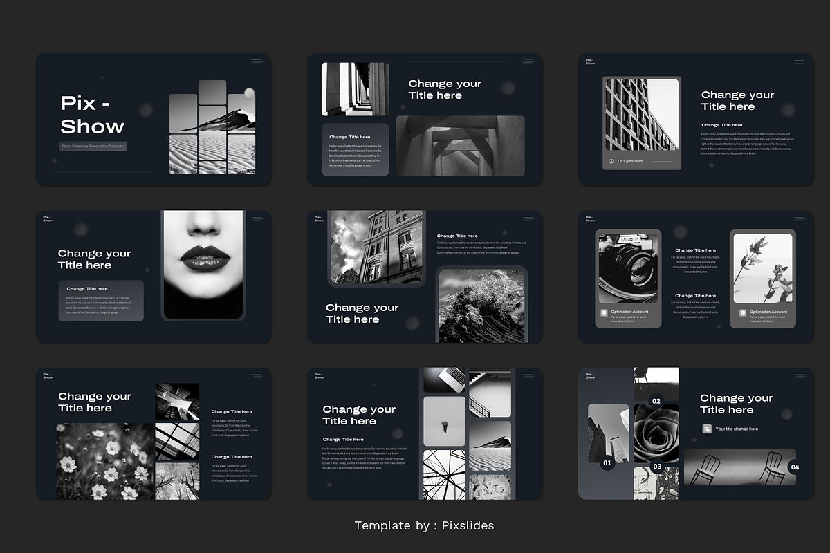 Photo Slideshow PowerPoint, a Presentation Template by Pixslides (Photo 2 of 8)