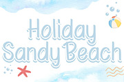 Holiday Sandy Beach - Handwritten, a Handwritten Font by Charmingbear59.design (Thumbnail 1 of 5)