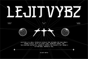VB LejitVybz - Futuristic Font, a Sans Serif Font by VALIANTBROTHA (Thumbnail 1 of 10)