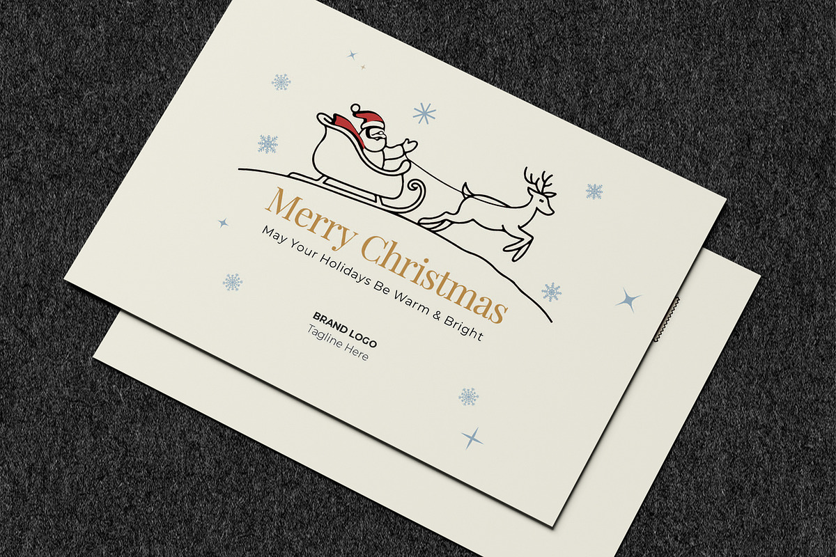 Christmas Holiday Postcard, a Card Template by MightyDesign (Photo 3 of 6)