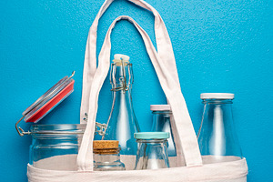 Nonplastic containers for storage an
