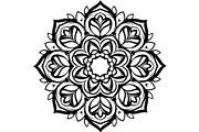 Black Floral Mandala Vector Bundle, a Decorative Illustration by Designer_Momina (Thumbnail 15 of 21)