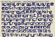 Decorative Aesthetic Futuristic Font, a Sans Serif Font by 177Studio (Thumbnail 8 of 8)