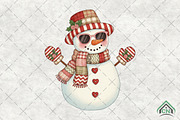 Cool Snowman Sunglasses PNG, an Illustration by Craft Nest (Thumbnail 1 of 6)