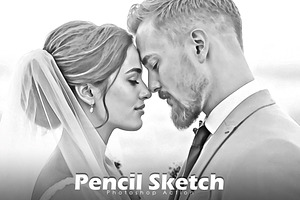 Pencil Sketch Photoshop Action, an Action Add-On by Vatdesign