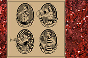 Vintage Circus Band Musicians., a Decorative Illustration by Moloko88 (Thumbnail 4 of 5)