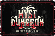 Myst Dungeon Vintage Label Font