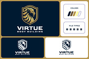 Calm Golden Lion Badge Logo, a Branding & Logo Template by Suhandi (Thumbnail 1 of 4)