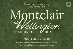 Montclair - Essential Font trio, a Script Font by Setara Langit CreativeStd