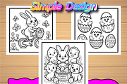 Happy Easter Coloring Book for Kids, an Animal Illustration by Design Home (Thumbnail 4 of 5)