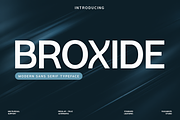 Broxide – Modern Geometric Sans Font, a Sans Serif Font by RagamKata (Thumbnail 1 of 10)