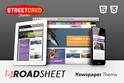 Broadsheet - Newspaper Theme, a Bootstrap Template by StreetCred (Thumbnail 1 of 5)