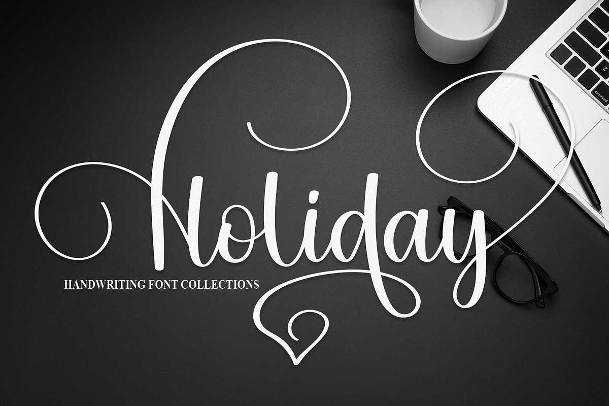 Holiday | Script Font, a Script Font by Scratchones (Photo 1 of 6)