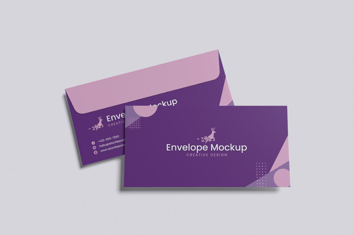 Envelope Mockup, a Merchandise Mockup by Pikachudesign (Photo 4 of 5)