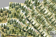 Watercolor Forest Camping Green Tree, a Pattern Graphic by Fine Purple Elephant (Thumbnail 3 of 5)