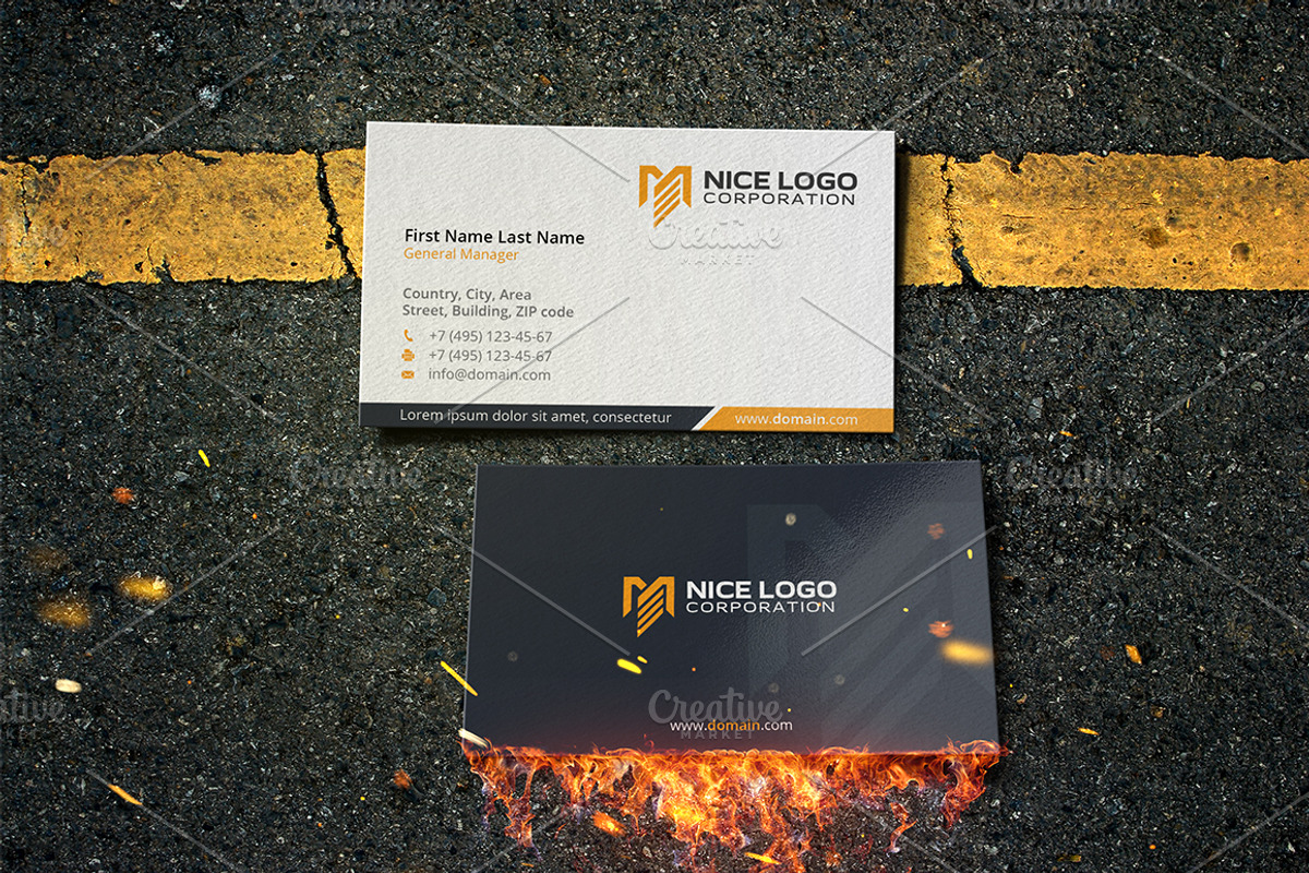 me logo business card, a Business Card Template by Indigo Graphic Shop (Photo 1 of 4)