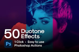 50 Duotone Photoshop Actions