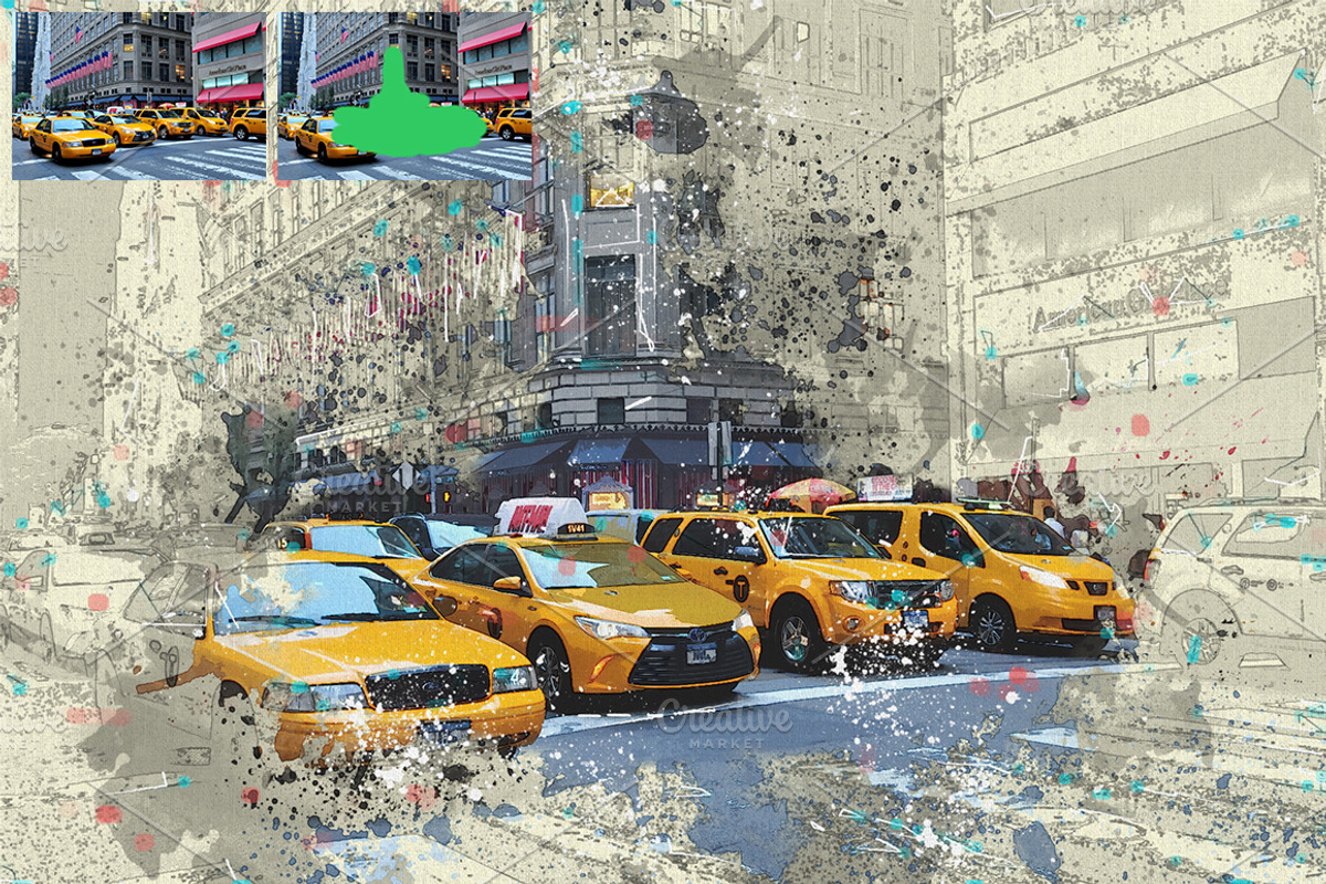 Watercolor Artistic Reveal Effect, an Action Add-On by MockupSpace (Photo 6 of 12)