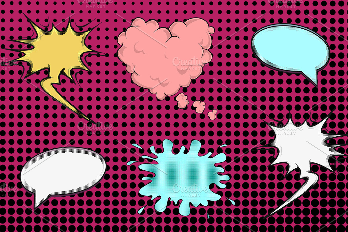 Comic Style Pop Art Girls, an Illustration by Dapper Dudell (Photo 6 of 7)