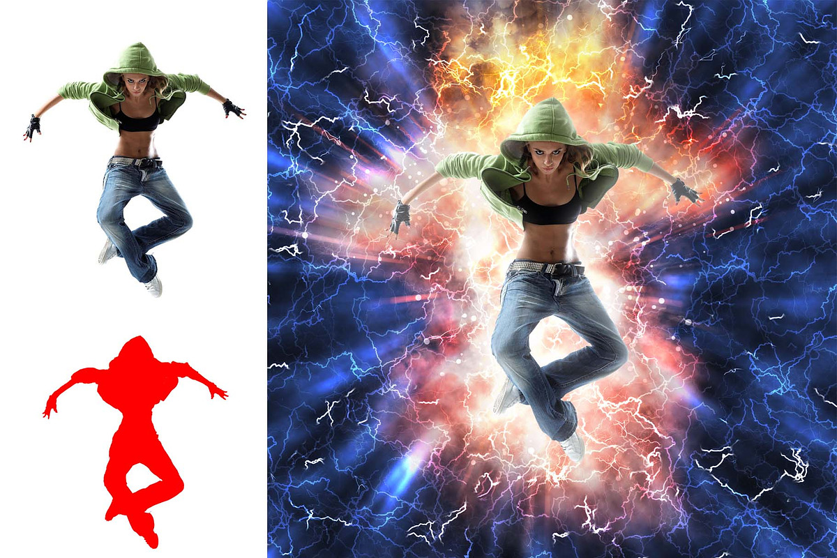 Thunder Burst Photoshop Action, an Action Add-On by MRI STUDIO (Photo 3 of 11)