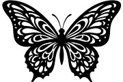 Butterfly Silhouette Bundle, a Decorative Illustration by Designer_Momina (Thumbnail 15 of 20)