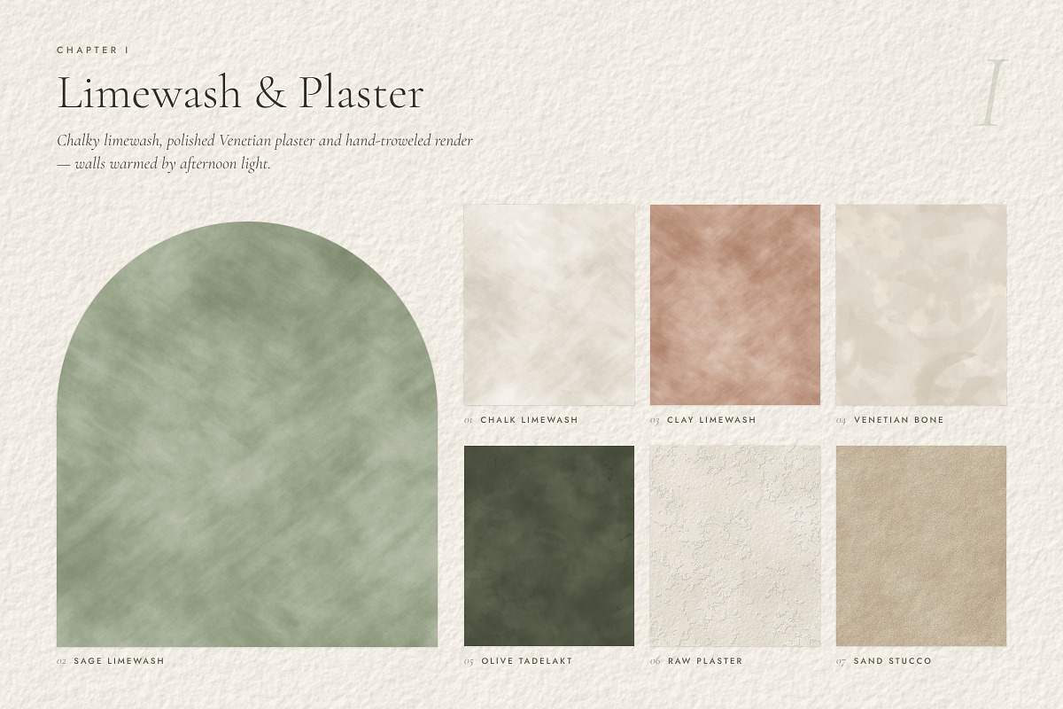 Sage & Stone Botanical Textures, a Texture Graphic by A Northern Type (Photo 3 of 9)
