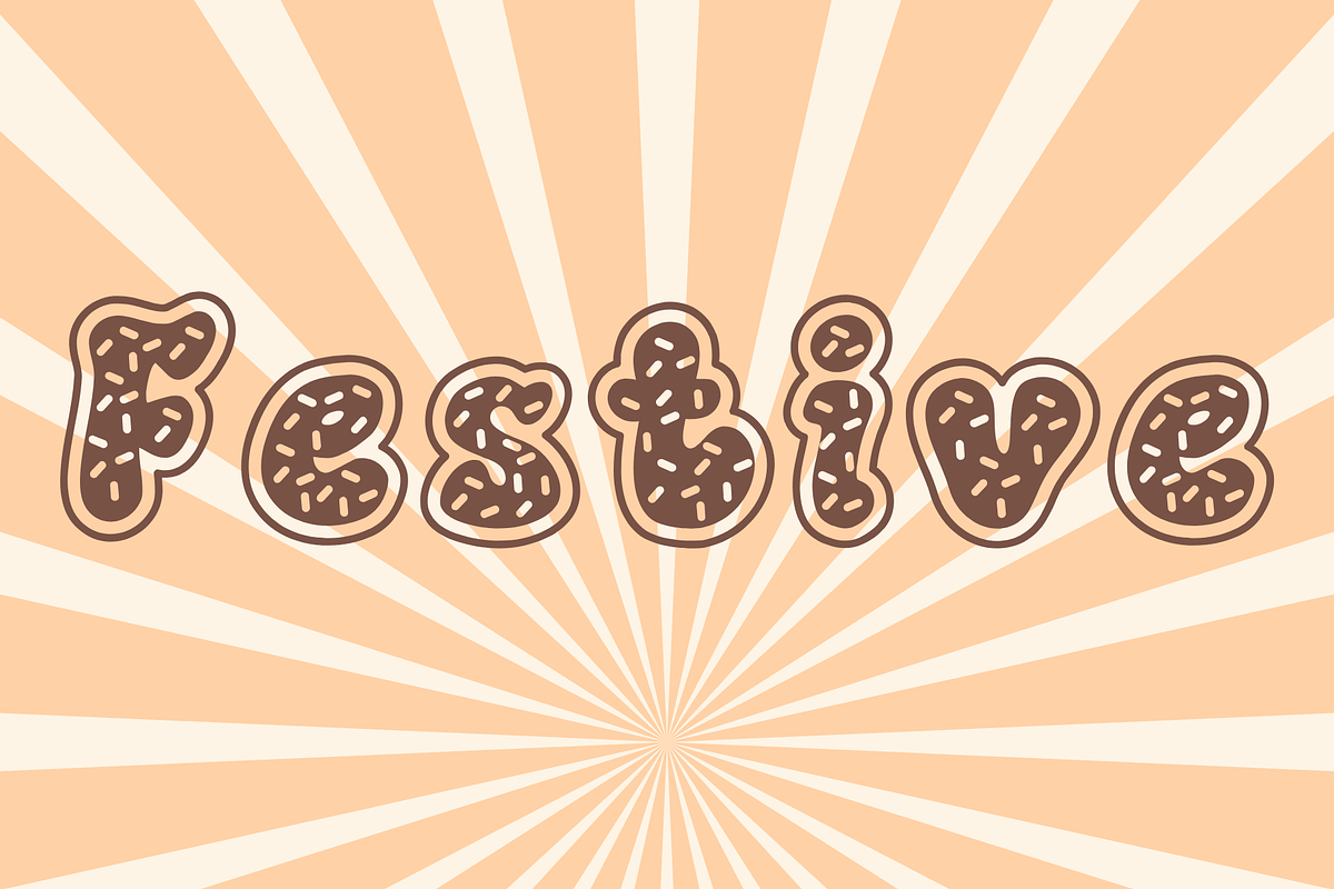 Donut is a Christmas decorative font, a Handwritten Font by Brown Cupple (Photo 3 of 7)