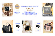 A Template Pregnancy Announcement, a Social Media Template by DigitalStorybyAnna (Thumbnail 4 of 4)