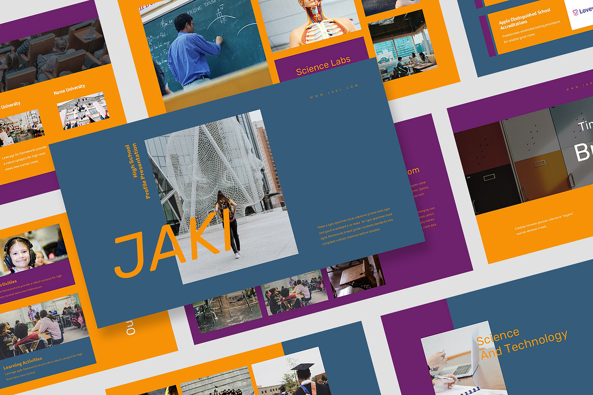 Jaki : School Profile Powerpoint, a Presentation Template by Punkl Camp (Photo 1 of 16)