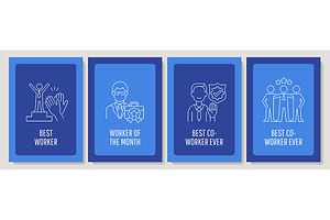 Employee appreciation day postcard, a Card Template by IMG Visuals