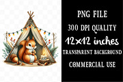 Cute Little Campers Clipart, an Illustration by Designking (Thumbnail 4 of 4)